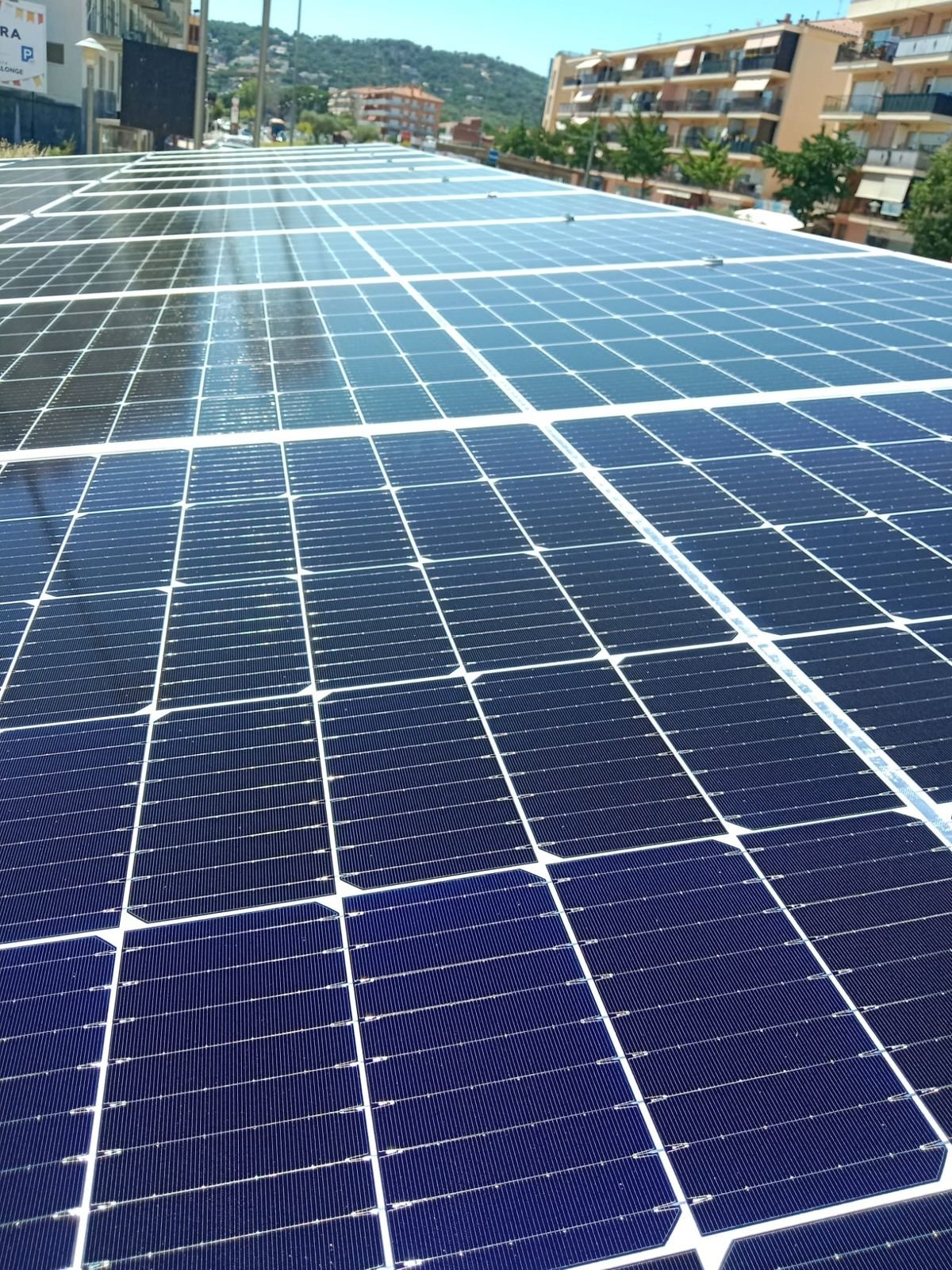 Placas solares en cubierta